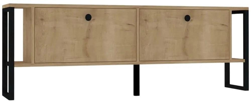 Έπιπλο Τηλεόρασης Ahu 835PUQ4504 160x24,5x50,4cm Oak