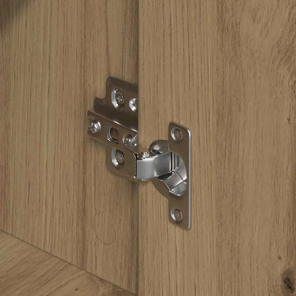 vidaXL Πλαϊνό γραφείο artisan δρυς 60 x 31 x 84 εκ. Επεξεργασμένο ξύλο