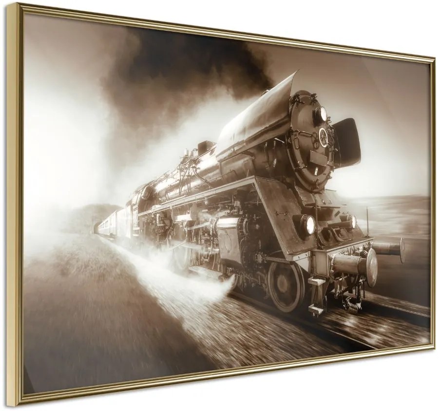 Αφίσα - Steam and Steel - 30x20 - Χρυσό - Χωρίς πασπαρτού