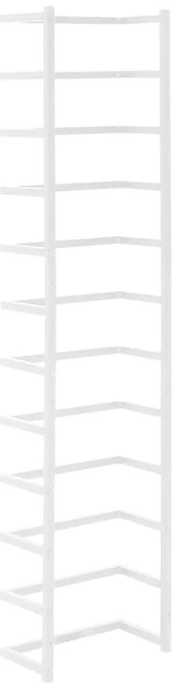 Βάση για Πετσέτες Επιτοίχια Λευκή 24 x 12 x 96 εκ. Ατσάλινη - Λευκό