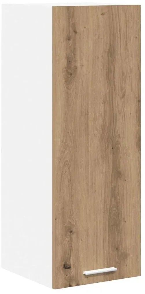 vidaXL Κρεμαστό ντουλάπι Riga 2 pcs Χειροποίητη Δρυς και Λευκό