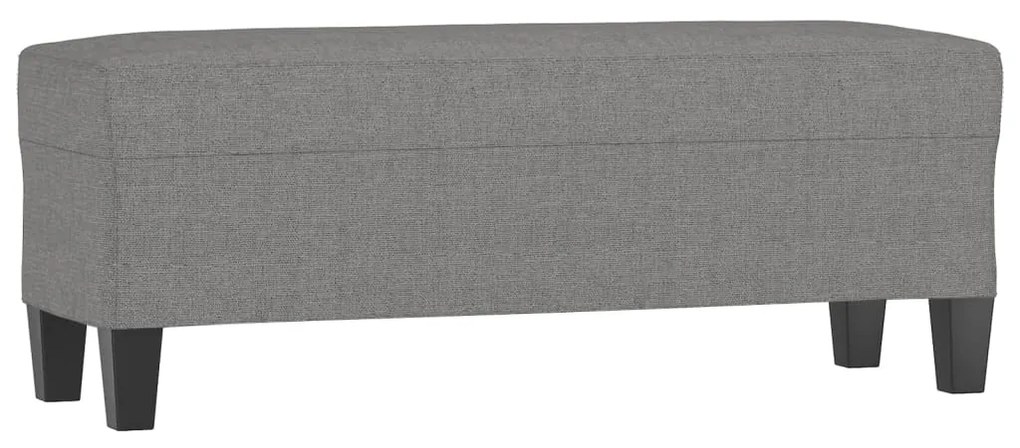 vidaXL Πάγκος Σκούρο Γκρι 100x35x41 εκ. Υφασμάτινος