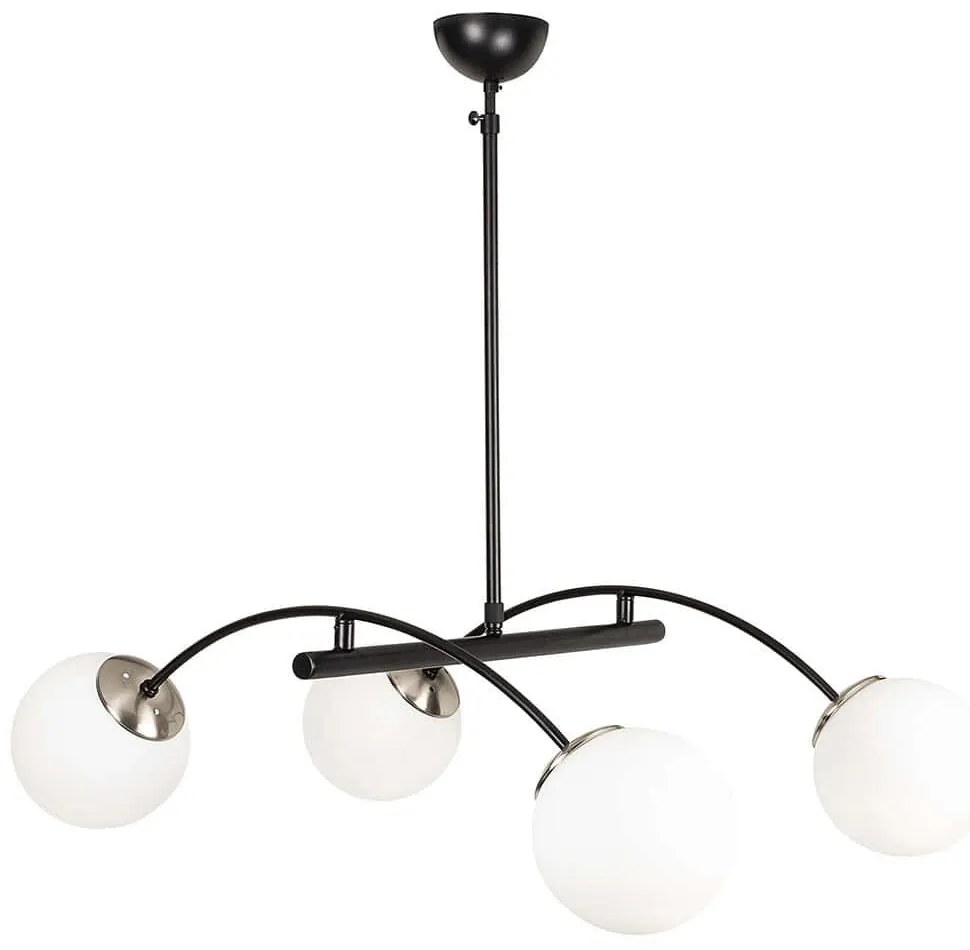 Φωτιστικό Οροφής Hilal 892OPV1441 85x80x90cm 4xE27 40W Black-White Opviq