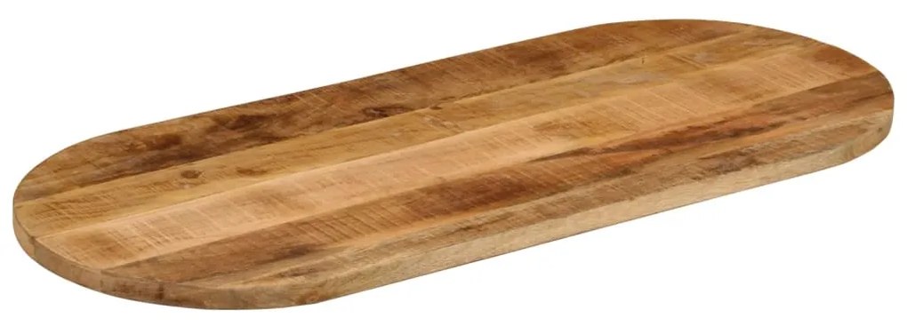 vidaXL Επιφάνεια Τραπεζιού Οβάλ 120x60x3,8 εκ Μασίφ Ακατ. Ξύλο Μάνγκο
