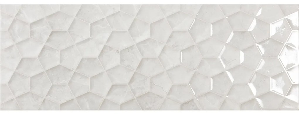 Πλακάκι ARIANA White Rlv KARAG 25x70cm