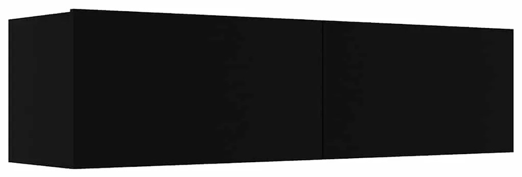 vidaXL Έπιπλο Τηλεόρασης Μαύρο 120 x 30 x 30 εκ. από Επεξ. Ξύλο