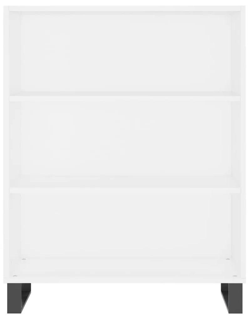 Ραφιέρα Λευκή 69,5x32,5x90 εκ. από Επεξεργασμένο Ξύλο - Λευκό