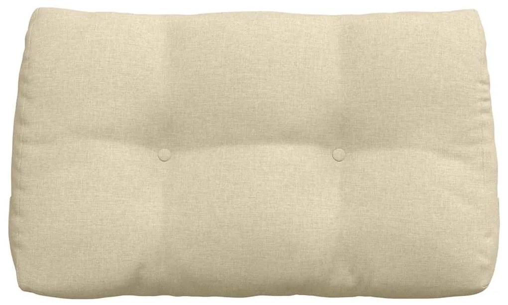 vidaXL Μαξιλάρι Πλάτης Κρεμ 80 x 24 x 50 εκ ύφασμα