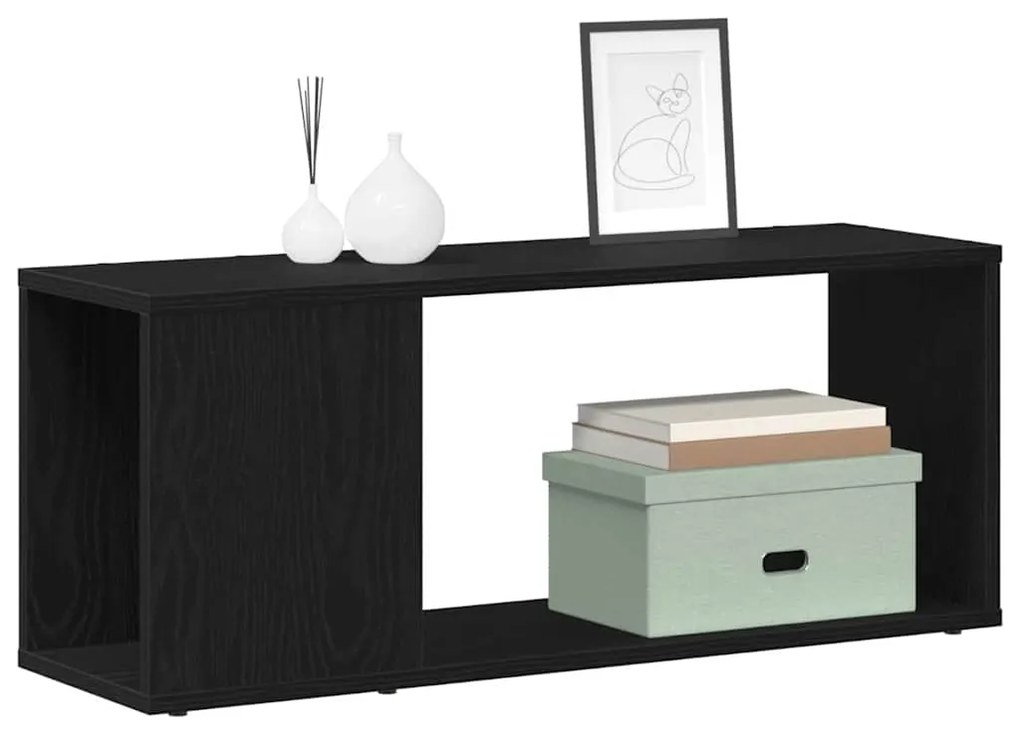 vidaXL Κέντρο ψυχαγωγίας Μαύρο 80 x 24 x 32 cm Επεξεργασμένο ξύλο
