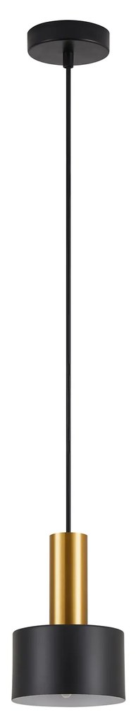 SE21-GM-4-MS1 ADEPT TUBE Gold Matt Pendant Black Metal Shade+ HOMELIGHTING 77-8631