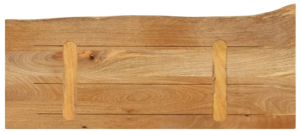 vidaXL Επιφάνεια Τραπεζιού 70x30x2,5 εκ. Live Edge Μασίφ Ξύλο Μάνγκο