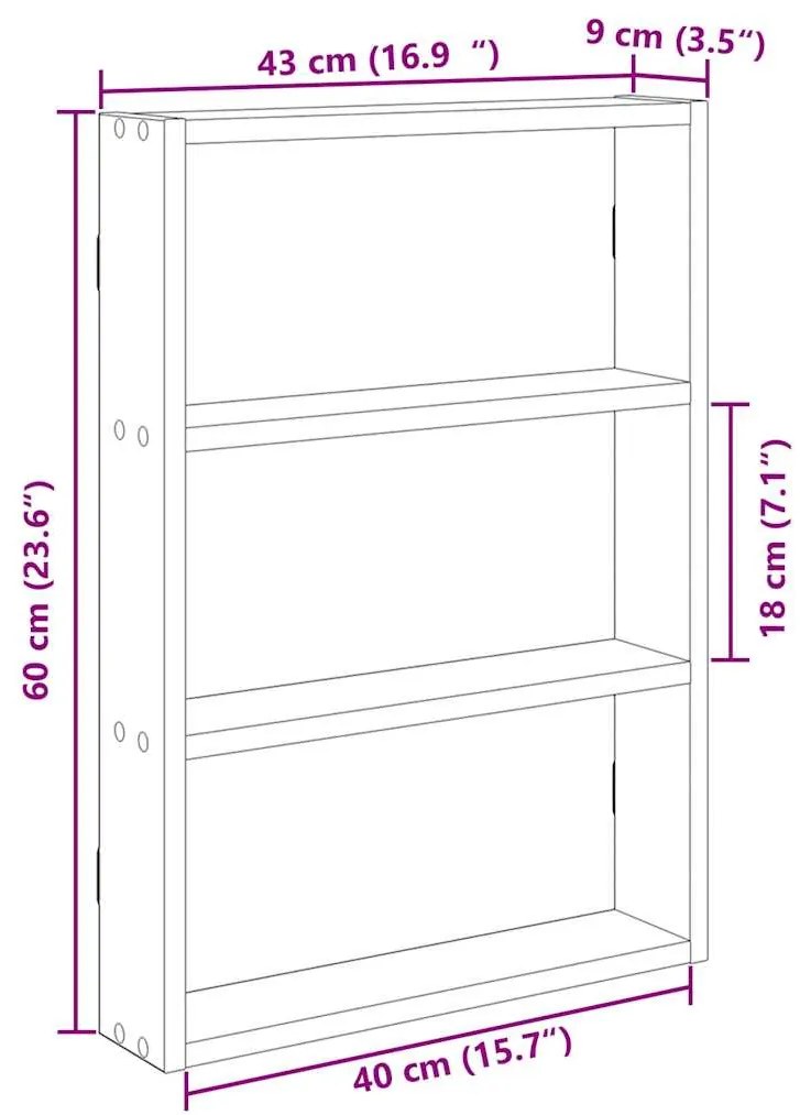 ΡΑΦΙ ΤΟΙΧΟΥ ΠΑΛΙΟ ΞΥΛΟ 43X9X60 CM ΚΑΤΑΣΚΕΥΑΣΜΕΝΟ ΞΥΛΟ 860056