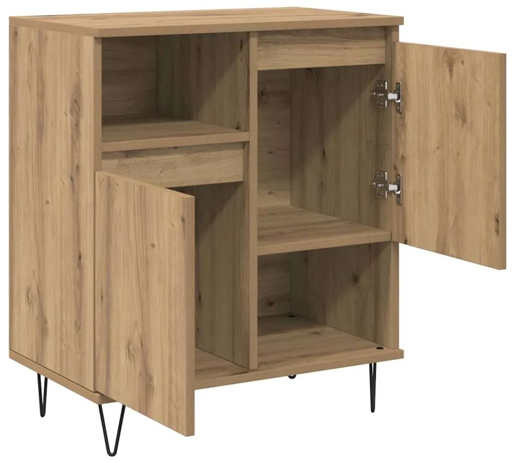 vidaXL Πλαϊνό γραφείο 2 pcs Artisan Oak 60 x 35 x 70 cm