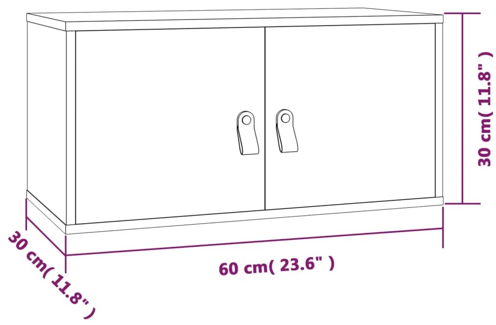 ΝΤΟΥΛΑΠΙ ΤΟΙΧΟΥ 60X30X30 ΕΚ. ΑΠΟ ΜΑΣΙΦ ΞΥΛΟ ΠΕΥΚΟΥ 818365