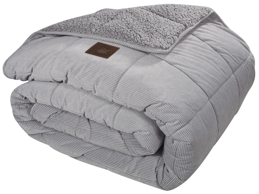 GREENWICH POLO CLUB ΚΟΥΒΕΡΤΟΠΑΠΛΩΜΑ ΥΠΕΡΔΙΠΛΟ SHERPA 3480 GREY