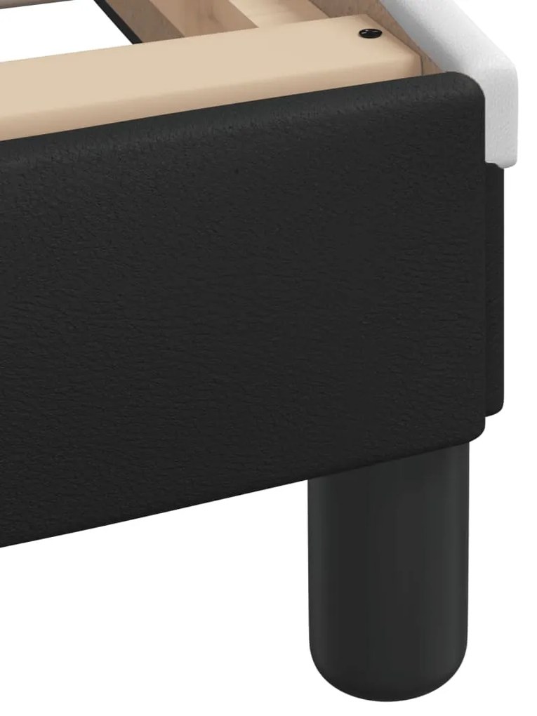 vidaXL Πλαίσιο Κρεβατιού Dover Μαύρο/Λευκό 80x200εκ Συνθετικό Δέρμα