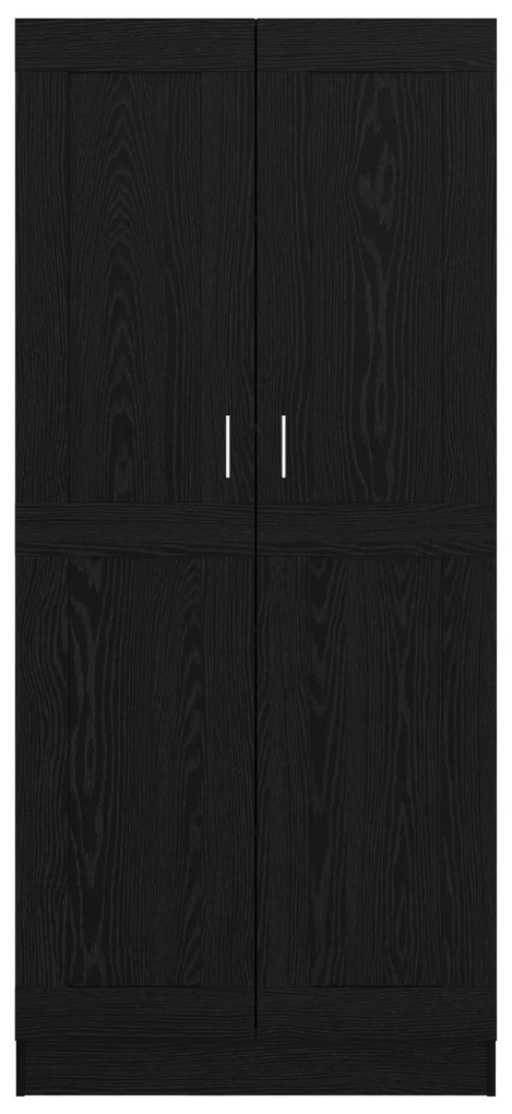 vidaXL Βιβλιοθήκη Μαύρη δρυς 82.5 x 30.5 x 185 cm Επεξεργασμένο ξύλο
