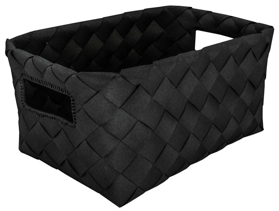 Καλάθι Αποθήκευσης Aspera M 18,5x12x28cm Black Kleine Wolke Polyethylene