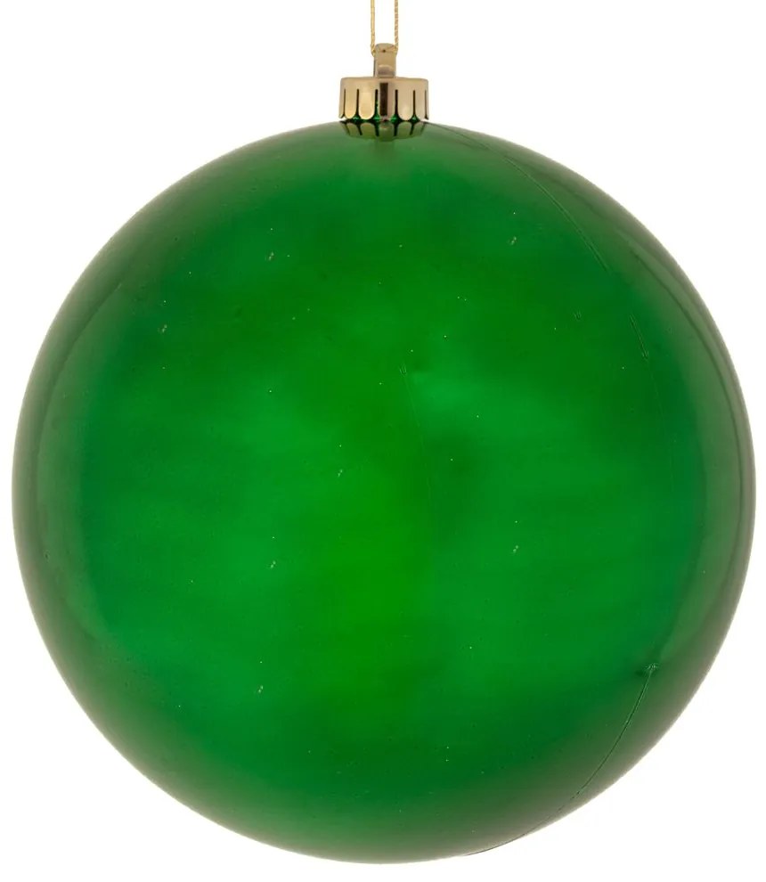 Χριστουγεννιάτικη Μπάλα Πλαστική Γυαλιστερή Πράσινη 25εκ. iliadis 91010