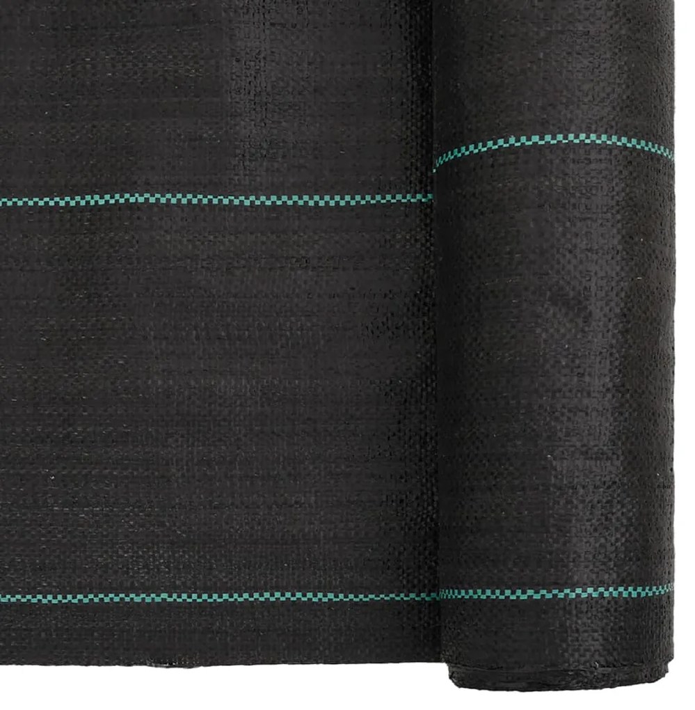 vidaXL Μεμβράνη Αντιβακτηριδιακής Προστασίας Μαύρη 0,5x100 μ. PP