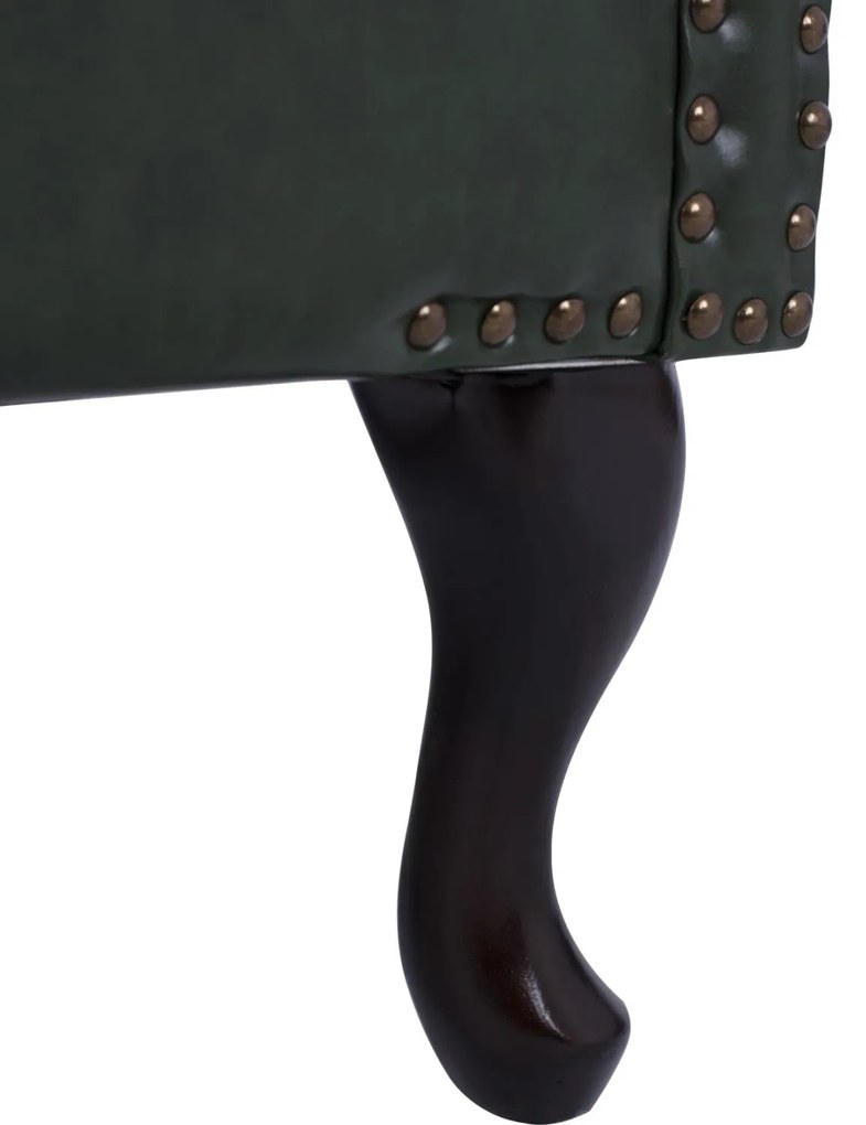 Πολυθρόνα - Μπερζέρα POLINA C0053.08 Κυπαρισσί PU Τύπου Chesterfield 83x79x104 εκ. 83x79x104 εκ.