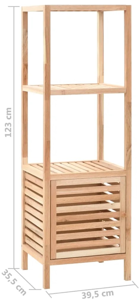 vidaXL Ραφιέρα Μπάνιου 39,5x35,5x123 εκ. από Μασίφ Ξύλο Καρυδιάς