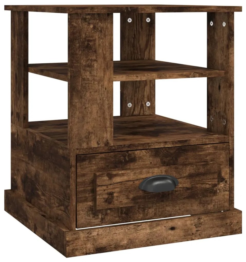 vidaXL Βοηθητικό Τραπέζι Καπνιστή Δρυς 50x50x60 εκ. Επεξεργασμένο Ξύλο