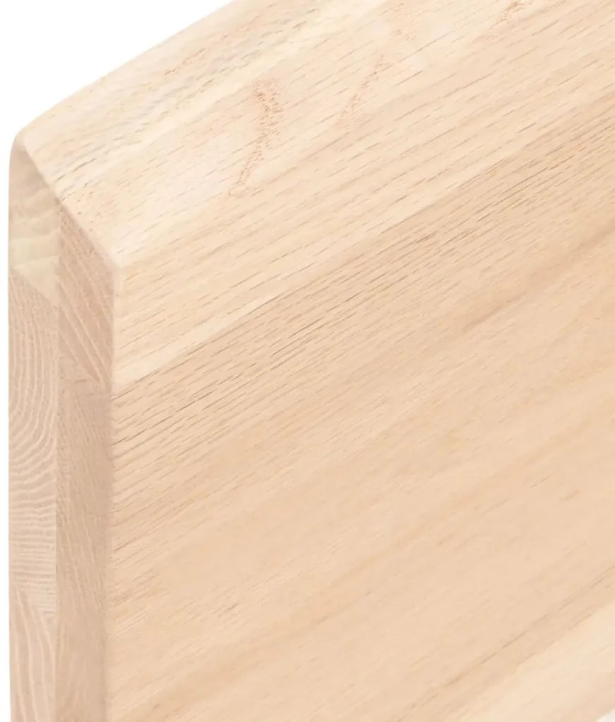 vidaXL Επιφάνεια Τραπεζιού 60x60x(2-4) εκ Ακατέργαστο Μασίφ Ξύλο Δρυός