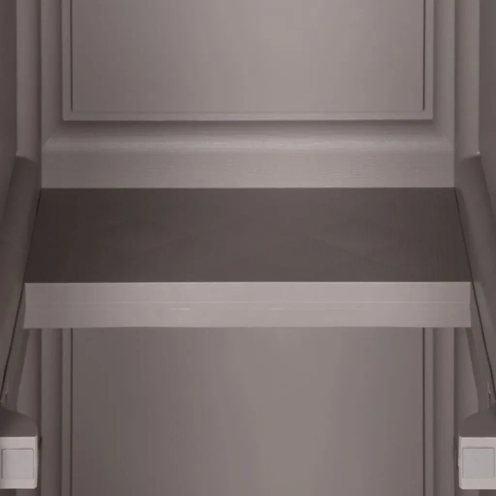 vidaXL Πλαστικό Ντουλάπι Γκρι 40 x 43 x 125 εκ. με Σχέδιο Ξύλου