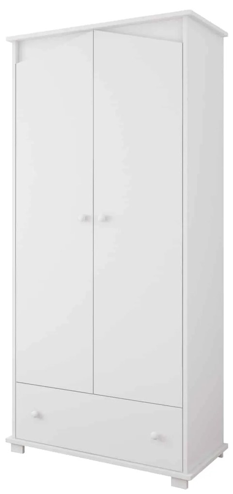 Ντουλάπα  2φυλλη  House White  83x48x193cm  BC30025  BabyCute