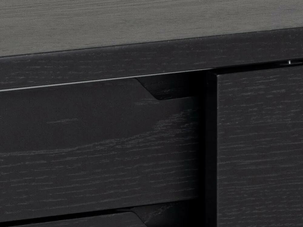 Σιφονιέρα Oakland C110, Μαύρο, Με συρτάρια και ντουλάπια, 72x160x45cm, 58 kg | Epipla1.gr