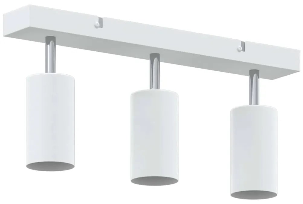 vidaXL Σποτ οροφής Λευκό 38 x 5.5 x 16.5 εκ Ατσάλι