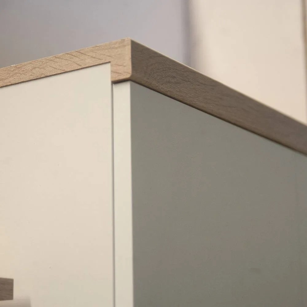 ΝΤΟΥΛΑΠΑ ΔΙΦΥΛΛΗ TOP MIX 60X33X183CM ΛΕΥΚΗ-ΣΟΝΟΜΑ