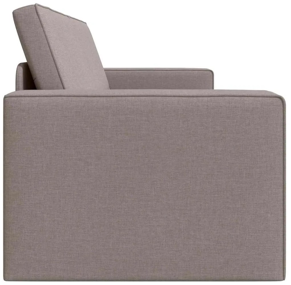 vidaXL Κρεβάτι καναπές Taupe 245 x 78 x 77 εκ. ύφασμα