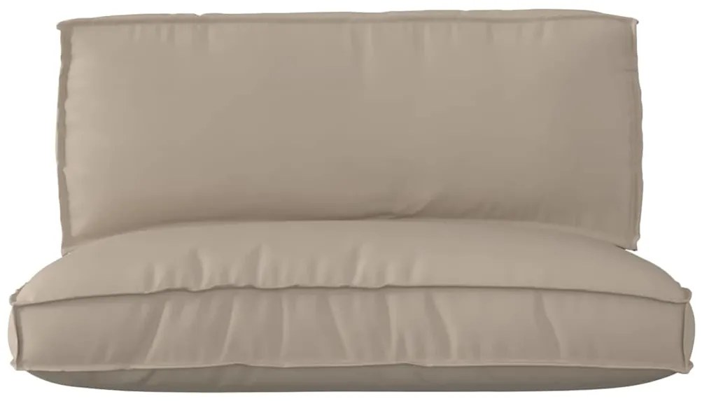 vidaXL Σετ Μαξιλαριών Πάγου 2 pcs Taupe Ύφασμα Όξφορντ