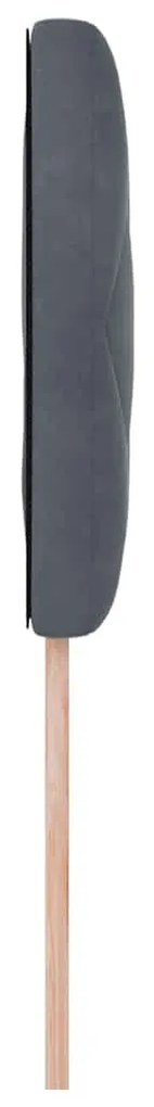 vidaXL LED Κεφαλάρι με φώτα λωρίδας LED Σκούρο γκρι 100 cm Βελούδο