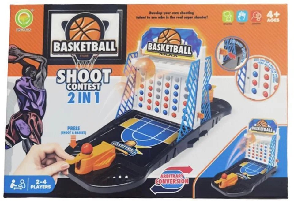 Mini Επιτραπέζιο Παιχνίδι Basketball 4+ Πολύχρωμο Πλαστικό 035860
