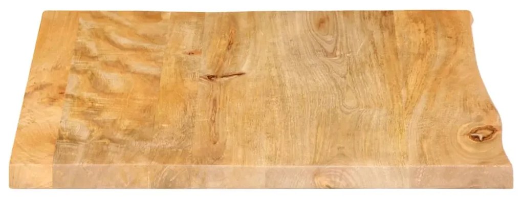 vidaXL Επιφάνεια Τραπεζιού 80x80x2,5 εκ. Live Edge Μασίφ Ξύλο Μάνγκο