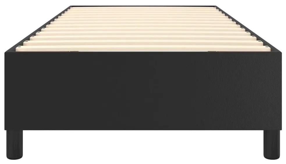Πλαίσιο Κρεβατιού Boxspring Μαύρο 90x200 εκ. Συνθετικό Δέρμα - Μαύρο