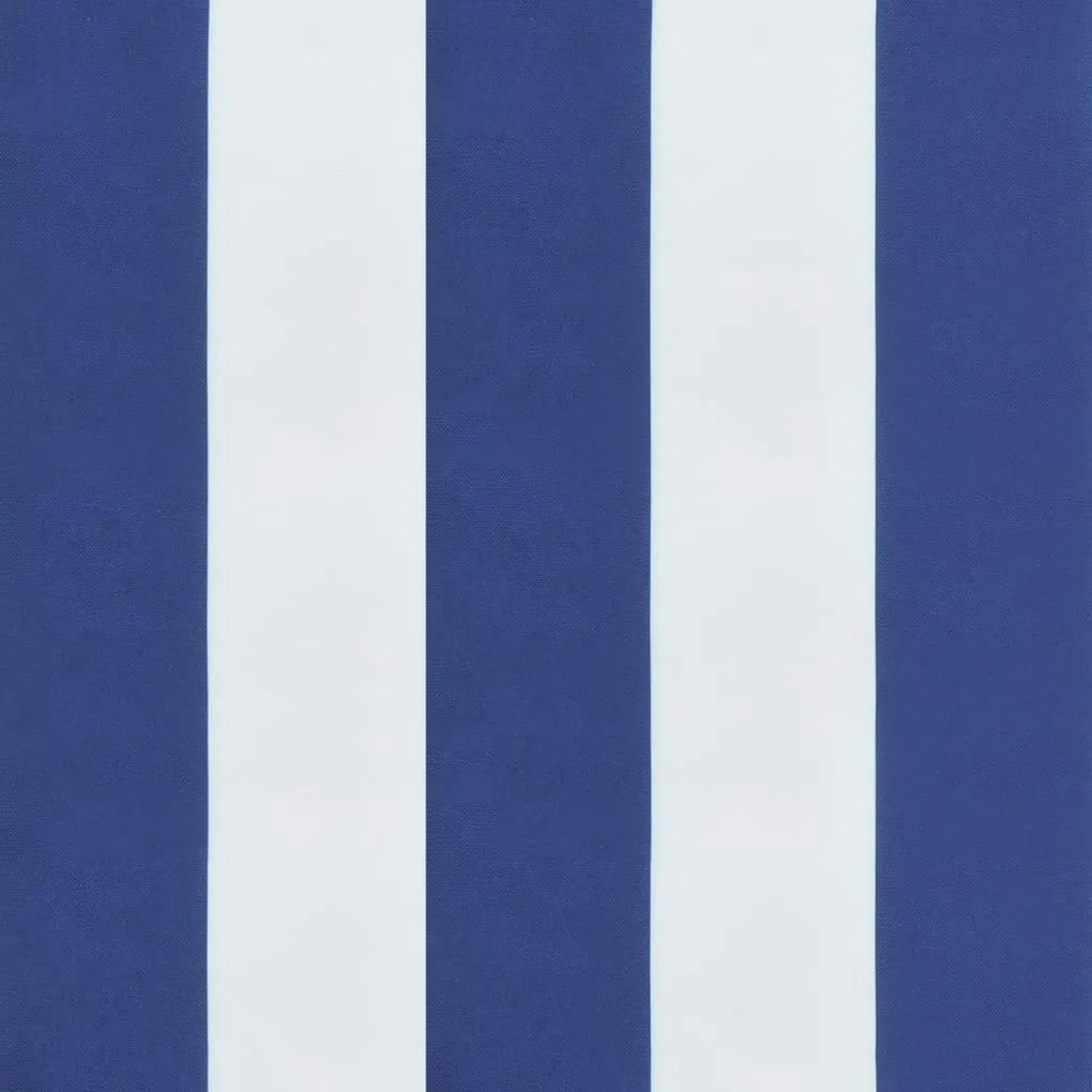 vidaXL Μαξιλάρι Πάγκου Κήπου Μπλε&amp;Λευκό Ριγέ 180x50x7 εκ Ύφασμα Oxford