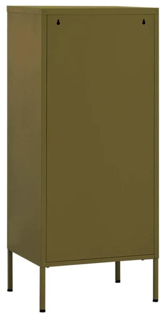 Ντουλάπι Αποθήκευσης Πράσινο Λαδί 42,5x35x101,5 εκ. από Ατσάλι - Πράσινο