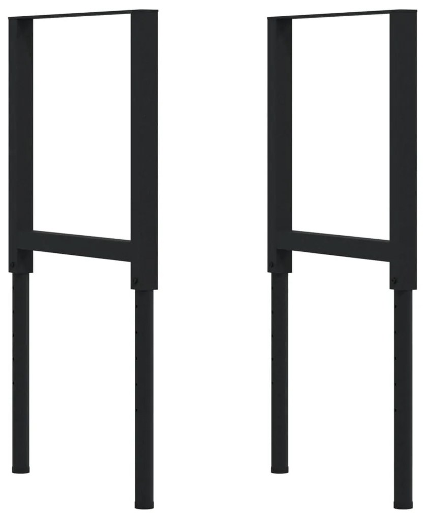vidaXL Πάγκος Εργασίας Ορθογώνιος 100x60x(71,5-98) εκ Μασίφ Ξύλο Οξιάς