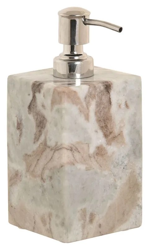 Διανομέας Σαπουνιού Home ESPRIT Λευκό Καφέ Μάρμαρο Σύγχρονη 7,5 x 7,5 x 18 cm