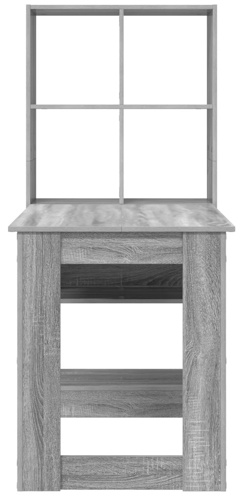 vidaXL Γραφείο Γκρίζο Σονομα 122 x 67 x 145 εκ. Επεξεργασμένο ξύλο