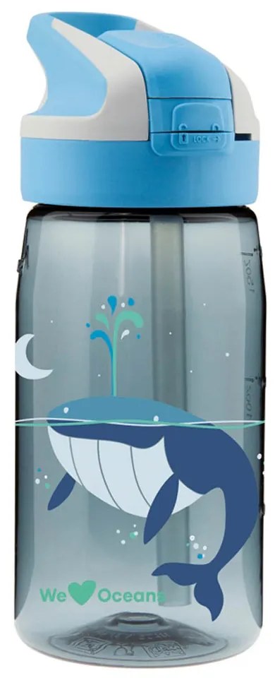 Παγούρι 450ml Με Καλαμάκι Laken Balena