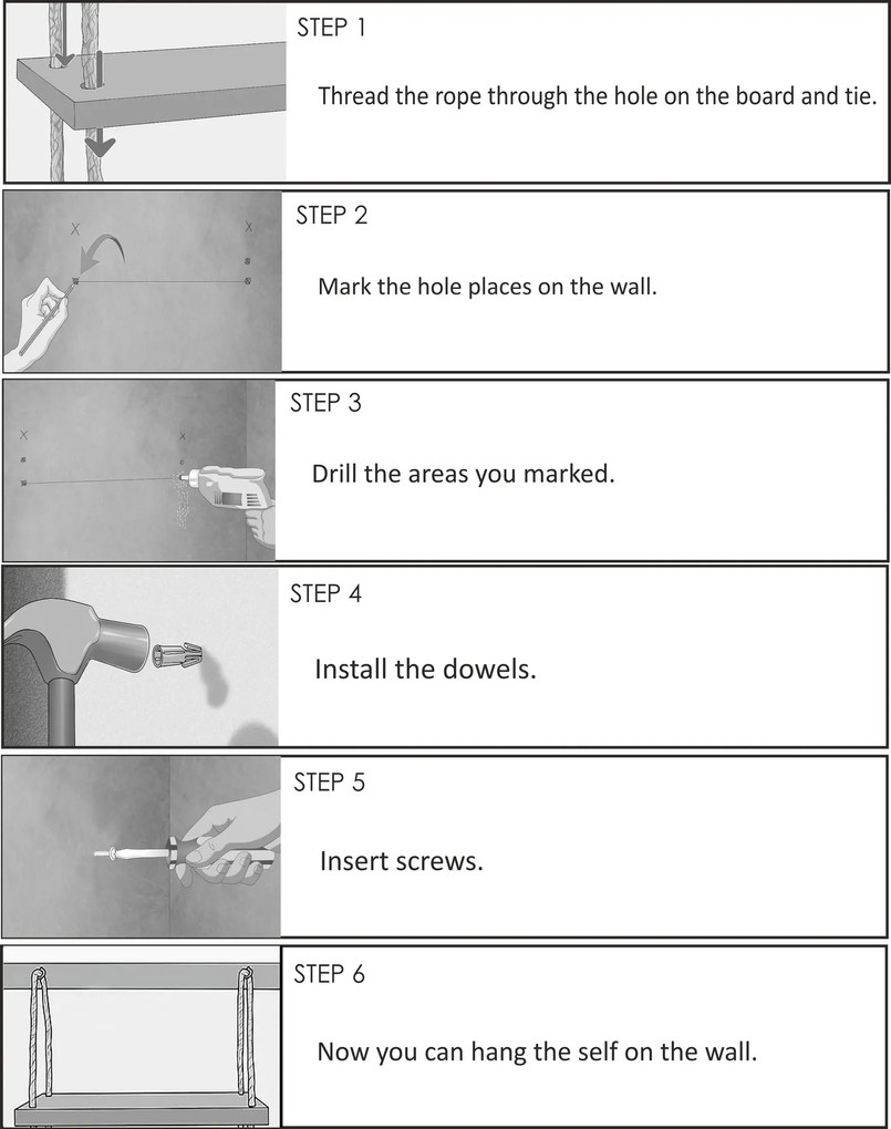 Wall Shelf Aa035 Walnut