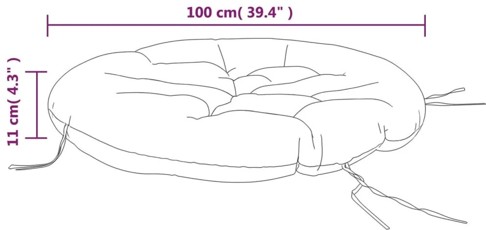 ΜΑΞΙΛΑΡΙ ΣΤΡΟΓΓΥΛΟ ΡΟΖ Ø 100 X 11 ΕΚ. ΑΠΟ ΎΦΑΣΜΑ OXFORD 361982