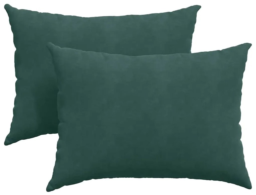 vidaXL Μαξιλάρι Καναπέ 2 pcs Σκούρο Πράσινο 70 x 50 cm