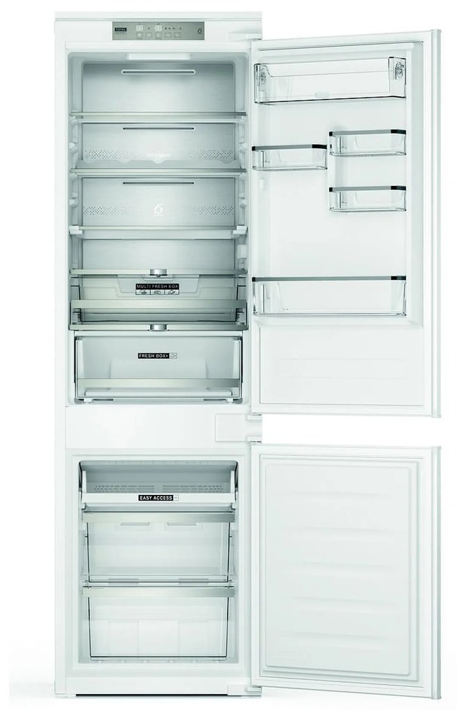 Whirlpool WHC18 T574 P Εντοιχιζόμενος Ψυγειοκαταψύκτης 250lt NoFrost Υ177xΠ54xΒ54.5εκ. Λευκός