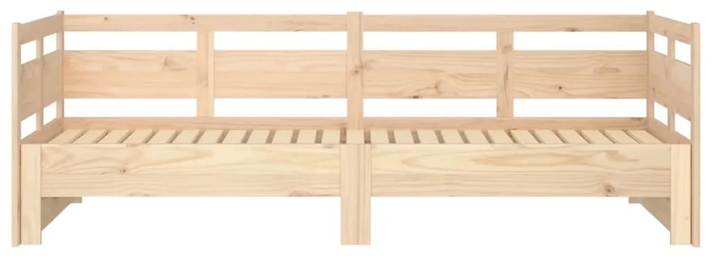 vidaXL Καναπές Κρεβάτι Συρόμενος 2x(90x200) εκ. από Μασίφ Ξύλο Πεύκου